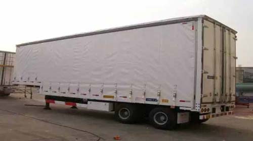 中集通華新型簾布廂式半掛車批量出口泰國 高效裝卸技術助力東南亞物流升級